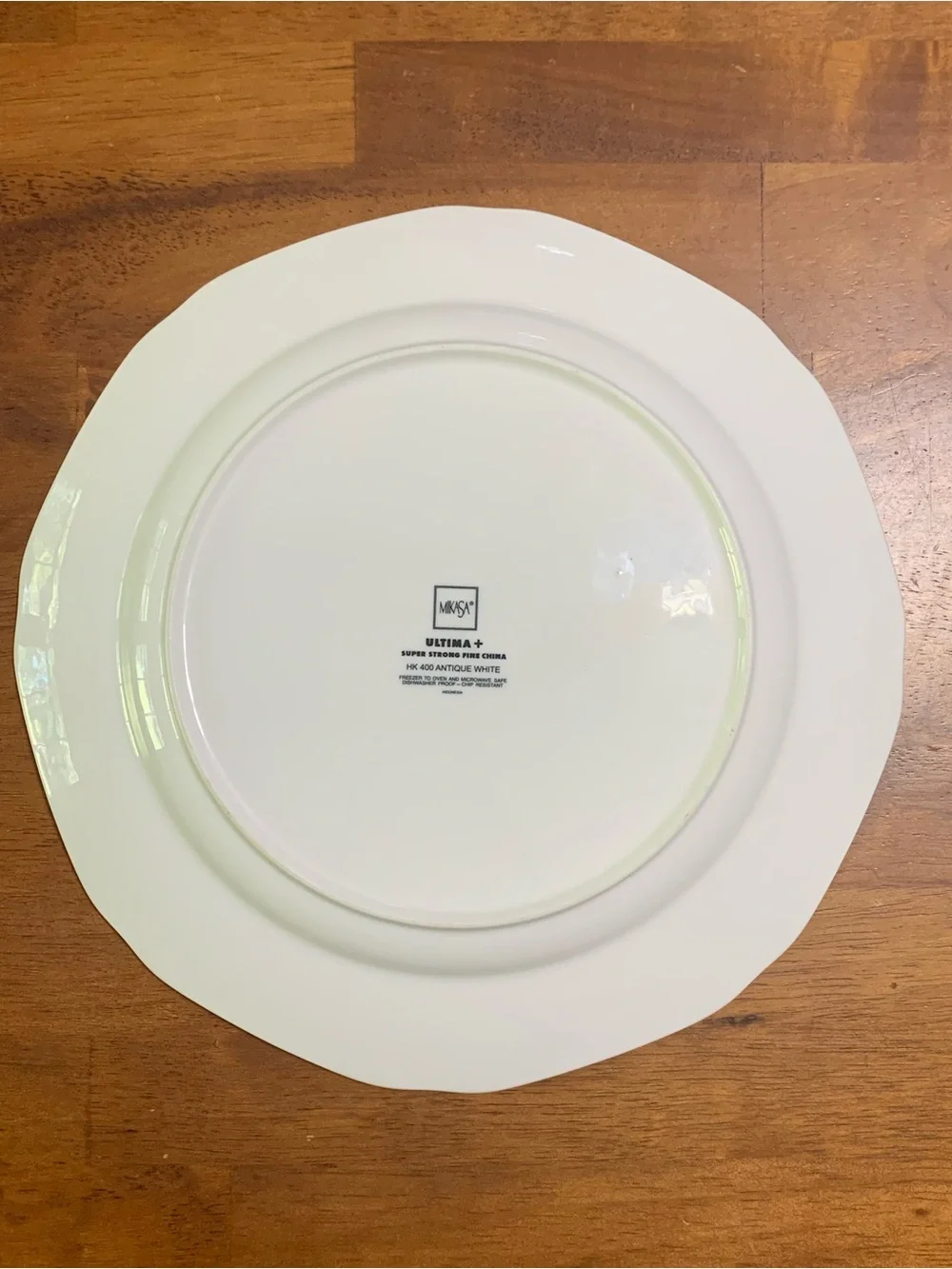 Mikasa Antique White HK400 Ultima+ Serving Platter/ Charger Chop Plate 11 3/4”